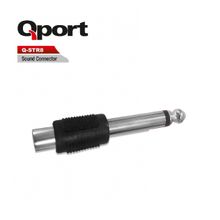 QPORT Q-STR8 6,3mm RCA DİŞİ => 3,5mm RCA ERKEK