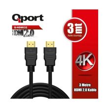 QPORT Q-HDMI32  3,0m HDMI KABLO.2.0 4K