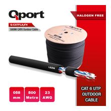 Qport Q-CATFLASH 500m dış ortam siyah 23AWG LSZH