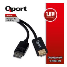 QPORT Q-DPH DISPLAYPORT => HDMI Çevirici Adaptör