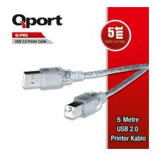 Qport Q-PR5 5m USB 2.0 Yazıcı kablosu
