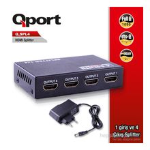 QPORT Q-SPL4 4'LÜ HDMI ÇOKLAYICI.FULL HD