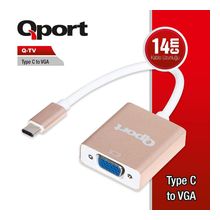 QPORT Q-TV USB TYPE-C => VGA (1920*1080P 60 HZ)