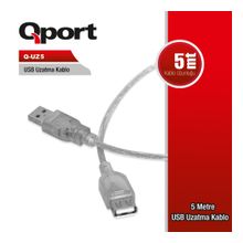 QPORT Q-UZ5 5.0m USB2.0 UZATMA KABLOSU