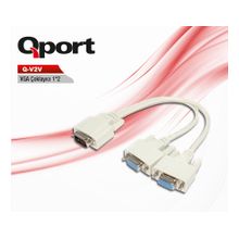 QPORT Q-V2V VGA ÇOKLAYICI (Y) KABLO