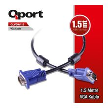 QPORT Q-VGA1.5 1,5 m VGA (Monitör)KABLOSU ,FİLTREL