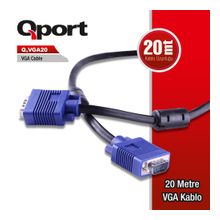 QPORT Q-VGA20 20,0m VGA (Monitör)KABLOSU ,FİLTRELİ