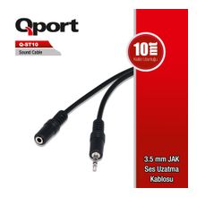 QPORT QST-10 10,0m 3,5mm JAK SES UZATMA KABLOSU