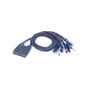 Aten-CS64US 4'lü USB VGA KVM switch,kablolarıyala