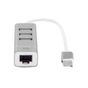 BIX BX03HB USB2.0 3PORT HUB+FAST ETHERNET LAN ADAP