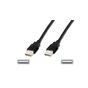 DIGITUS AK-300101-030-S 3,0m USB AE/AE SİYAH KABLO