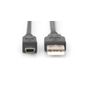 Digitus  AK-300108-010-S 1m USB2.0 A E/USB mini B(