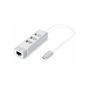 Digitus DA-70253 Tip-C=>3'lü USB2.0 hub+gigabit et