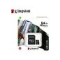 KINGSTON 64GB MICRO SDHC CANVAS CL10 SDCS2/64GB