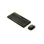Logitech 920-008215 MK240 Kablosuz set,siyah-sarı