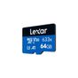 Lexar 64GB MICRO SD KART 100-45MB/S C10 + Adaptör
