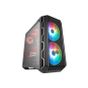 CM PSU'SUZ M.CASE H500 SİYAH ARGB KASA MESH