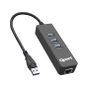 Qport Q-U3G USB3.0=>Gigabit ethernet+3*USB3.0 hub