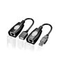 QPORT Q-UX2 50m USB UZATMA CAT5-CAT6,2Lİ PAKET