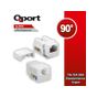 QPORT Q-J90K  CAT6 90 DERE KEYSTONE JACK