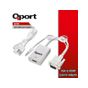 QPORT Q-VH VGA E=>HDMI D ÇEVİRİCİ+ SES KABLOLARI